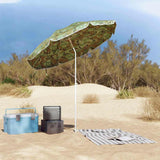 Vidaxx strandparasol camouflage 206 x 206 x 212 cm polyester og metal