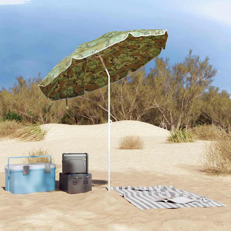 Vidaxx strandparasol camouflage 206 x 206 x 212 cm polyester og metal