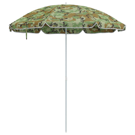Vidaxx strandparasol camouflage 206 x 206 x 212 cm polyester og metal