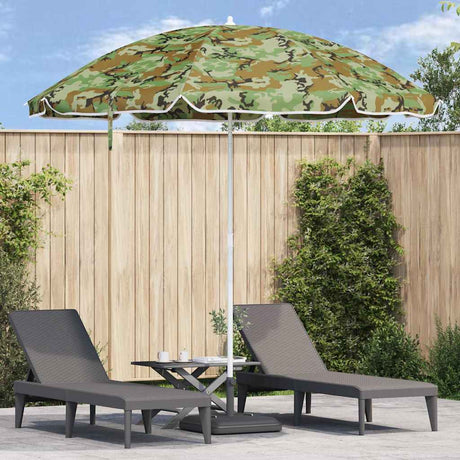 Vidaxx strandparasol camouflage 263 x 263 x 272 cm polyester og metal