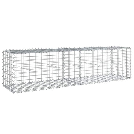 Vidaxx gabion 200x50x50 cm galvaniseret jern sølvfarvet