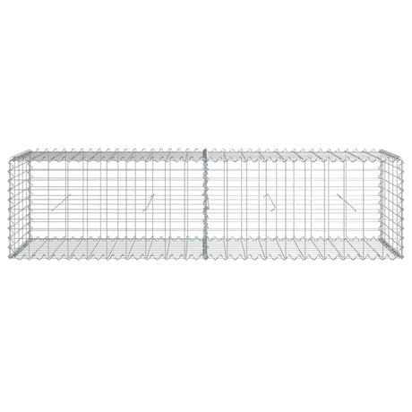 Vidaxx gabion 200x50x50 cm galvaniseret jern sølvfarvet