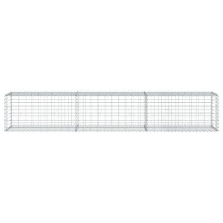 Vidaxx gabion 300x50x50 cm galvaniseret jern sølvfarvet