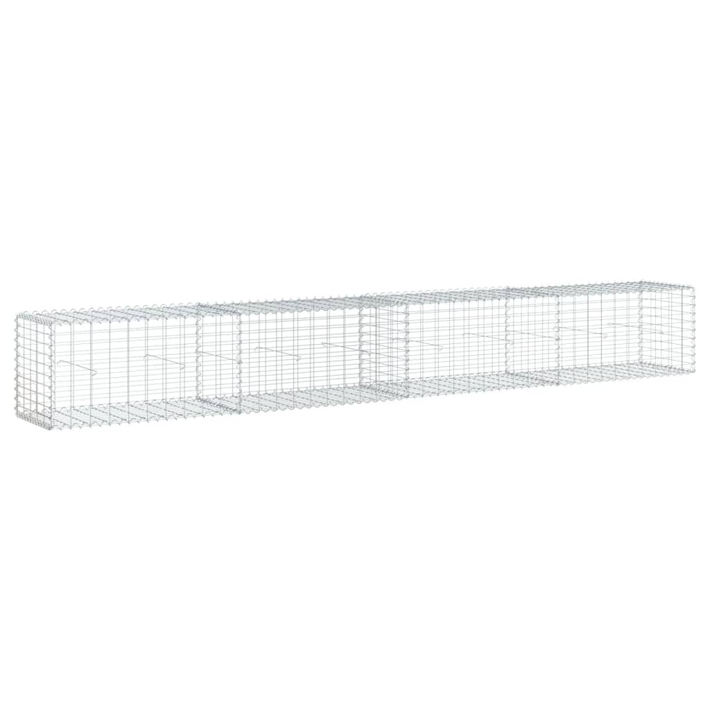 Vidaxx gabion 400x50x50 cm galvaniseret jern sølvfarvet
