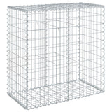Vidaxx gabion 100x50x100 cm galvaniseret jern sølvfarvet