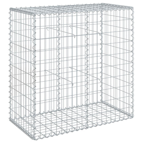 Vidaxx gabion 100x50x100 cm galvaniseret jern sølvfarvet