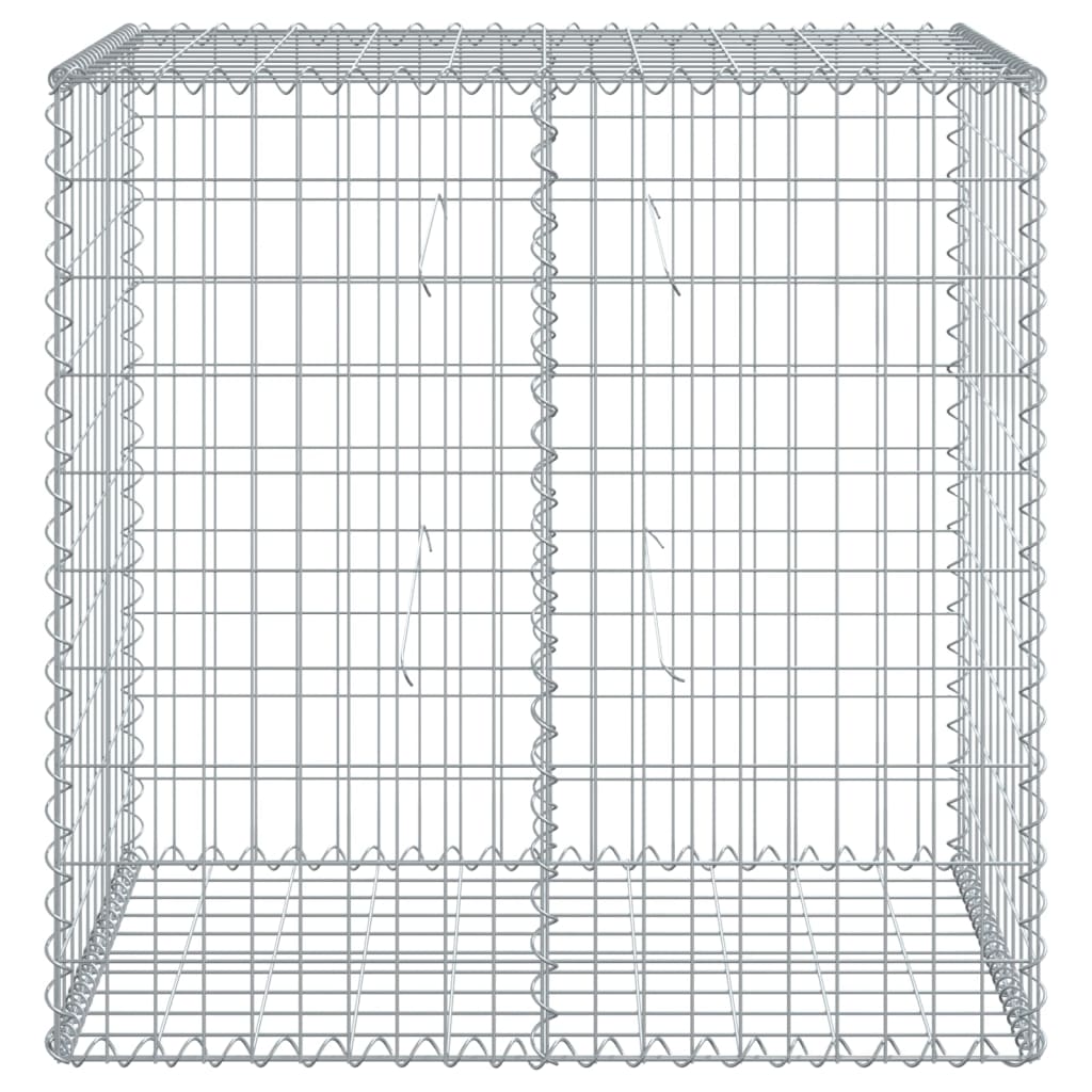 Vidaxx gabion 100x50x100 cm galvaniseret jern sølvfarvet