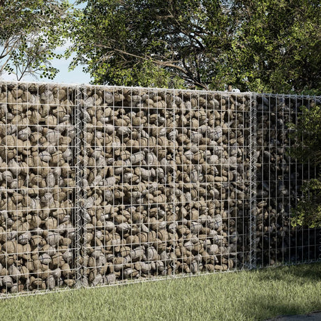 Vidaxx gabion 100x50x100 cm galvaniseret jern sølvfarvet