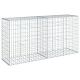 Vidaxx gabion 200x50x100 cm galvaniseret jern sølvfarvet