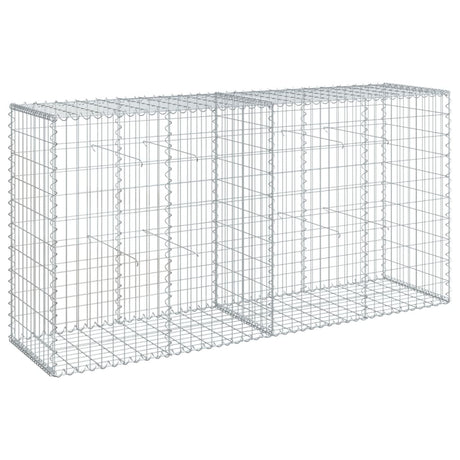 Vidaxx gabion 200x50x100 cm galvaniseret jern sølvfarvet