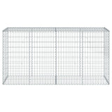 Vidaxx gabion 200x50x100 cm galvaniseret jern sølvfarvet