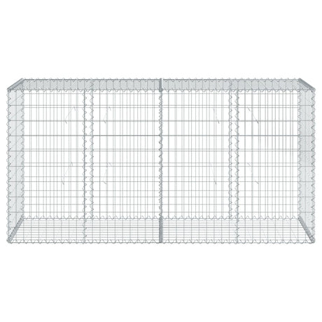 Vidaxx gabion 200x50x100 cm galvaniseret jern sølvfarvet