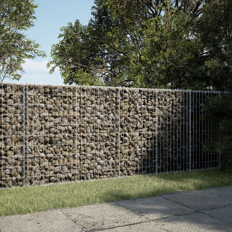 Vidaxx gabion 200x50x100 cm galvaniseret jern sølvfarvet
