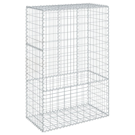 Vidaxx gabion 100x50x150 cm galvaniseret jern sølvfarvet