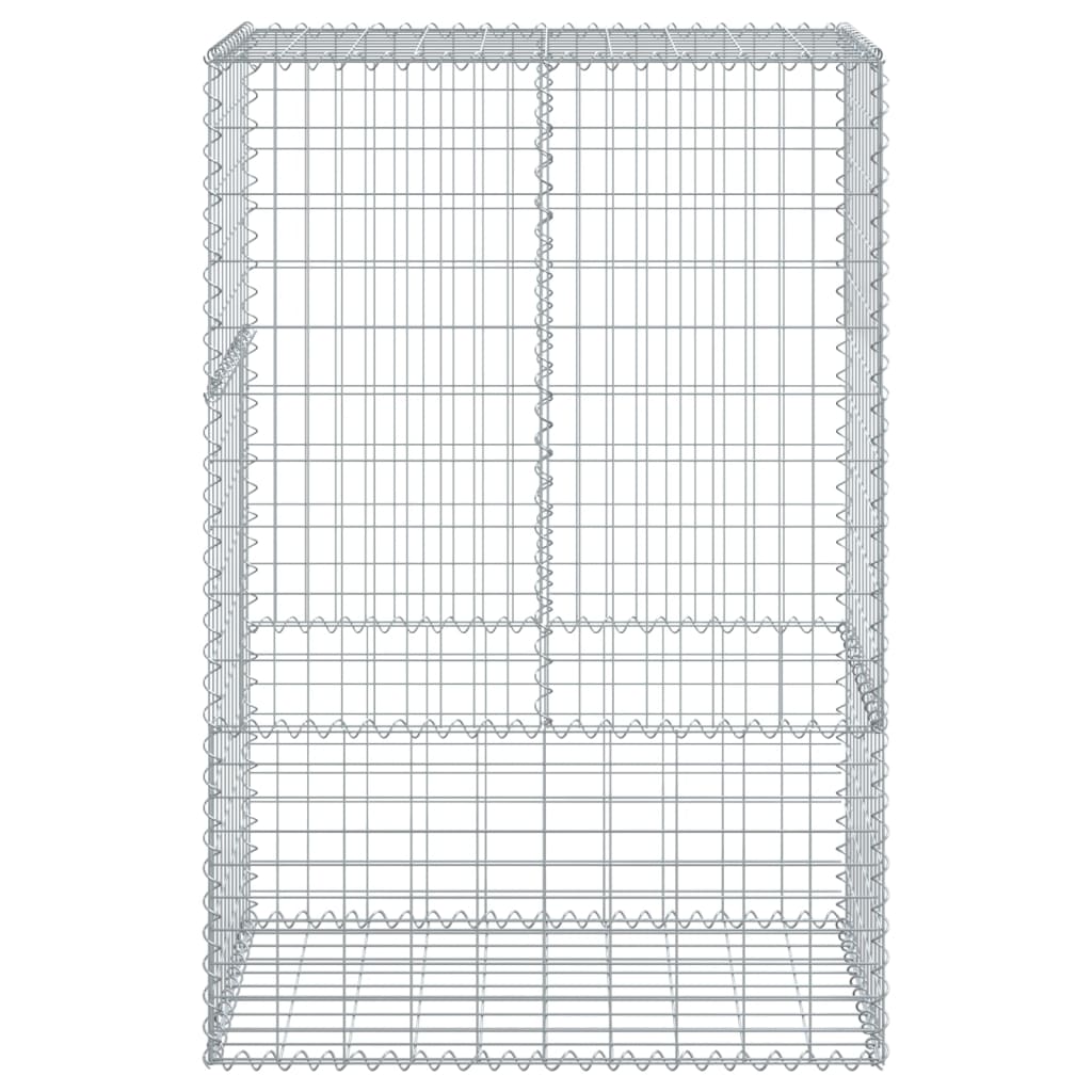 Vidaxx gabion 100x50x150 cm galvaniseret jern sølvfarvet