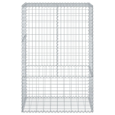 Vidaxx gabion 100x50x150 cm galvaniseret jern sølvfarvet