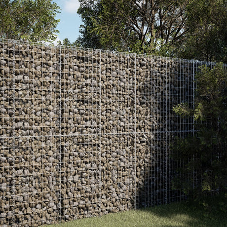 Vidaxx gabion 100x50x200 cm galvaniseret jern sølvfarvet