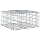 Vidaxx gabion 100x100x50 cm galvaniseret jern sølvfarvet