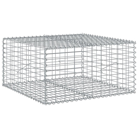 Vidaxx gabion 100x100x50 cm galvaniseret jern sølvfarvet