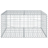 Vidaxx gabion 100x100x50 cm galvaniseret jern sølvfarvet