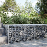 Vidaxx gabion 100x100x50 cm galvaniseret jern sølvfarvet
