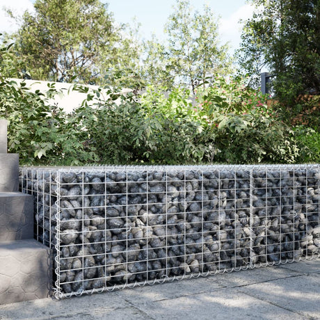 Vidaxx gabion 100x100x50 cm galvaniseret jern sølvfarvet