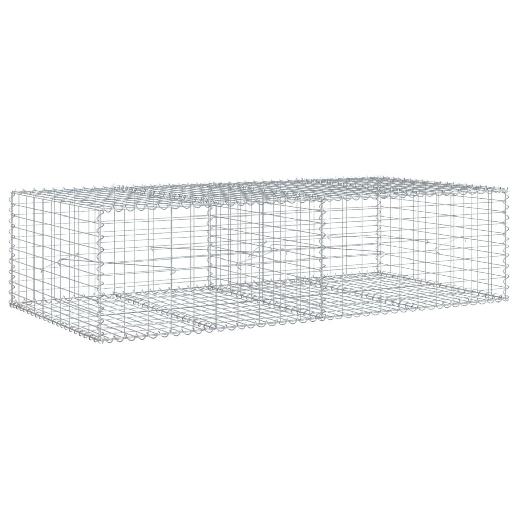 Vidaxx gabion 200x100x50 cm galvaniseret jern sølvfarvet