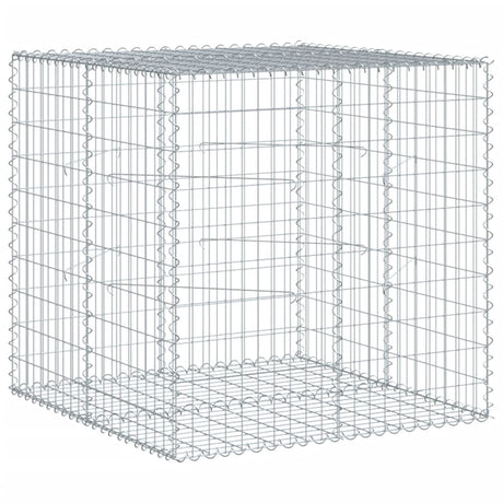 Vidaxx gabion 100x100x100 cm galvaniseret jern sølvfarvet