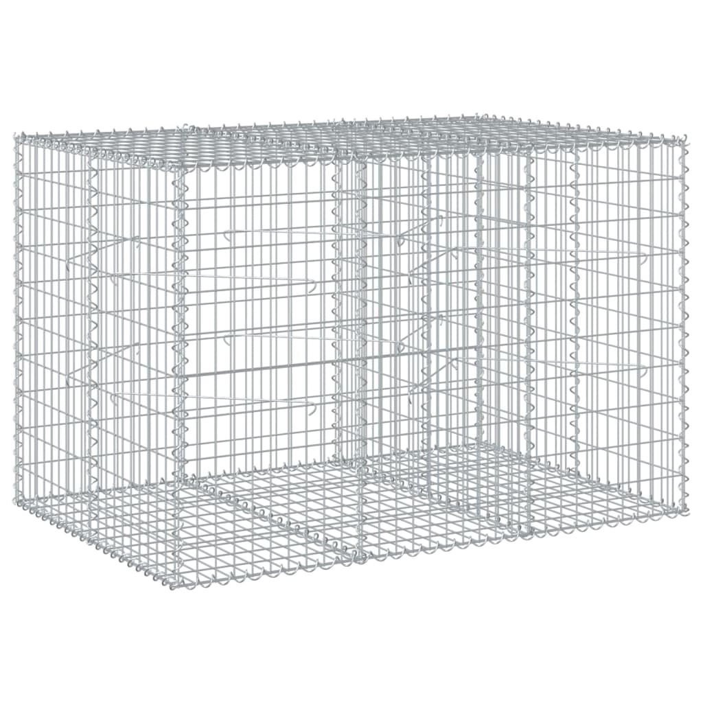 Vidaxx gabion 150x100x100 cm galvaniseret jern sølvfarvet