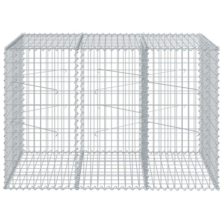 Vidaxx gabion 150x100x100 cm galvaniseret jern sølvfarvet