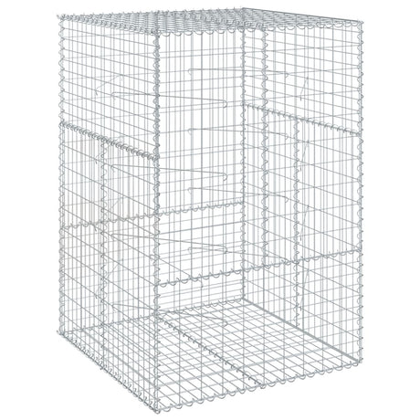 Vidaxx gabion 100x100x150 cm galvaniseret jern sølvfarvet