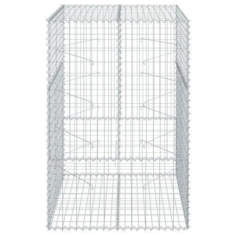 Vidaxx gabion 100x100x150 cm galvaniseret jern sølvfarvet