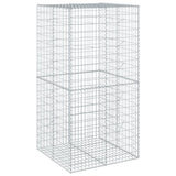 Vidaxx gabion 100x100x200 cm galvaniseret jern sølvfarvet