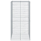 Vidaxx gabion 100x100x200 cm galvaniseret jern sølvfarvet
