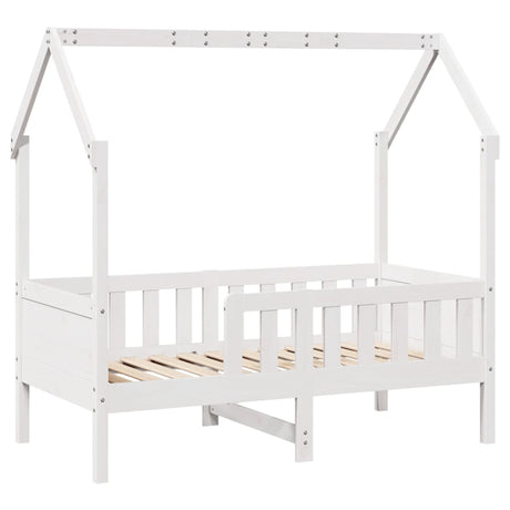 Vidaxl bedhuis wit massief grenenhout 80x160 cm