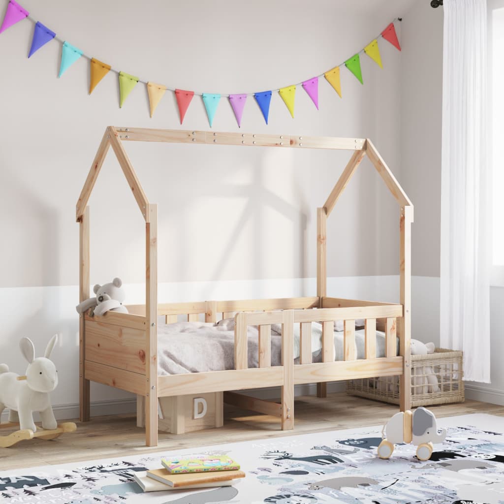 Vidaxl bedhuis massief grenenhout 70x140 cm