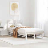 Vidaxl bedframe zonder matras massief grenenhout wit 140x200 cm