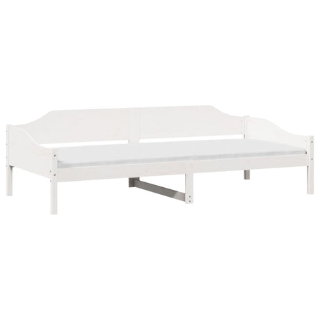 Vidaxl bedframe zonder matras massief grenenhout wit 90x200 cm