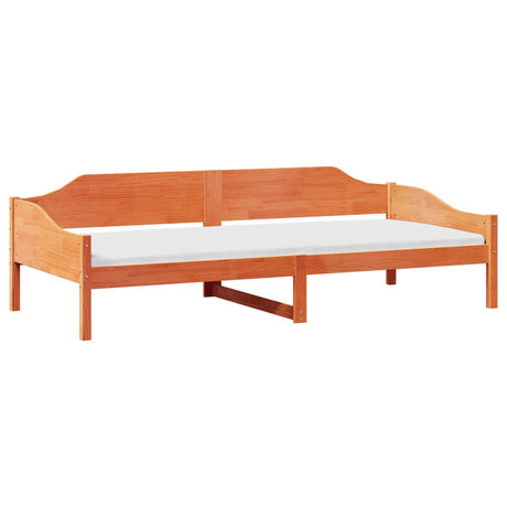 Vidaxl bedframe zonder matras massief grenenhout wasbruin 90x190 cm