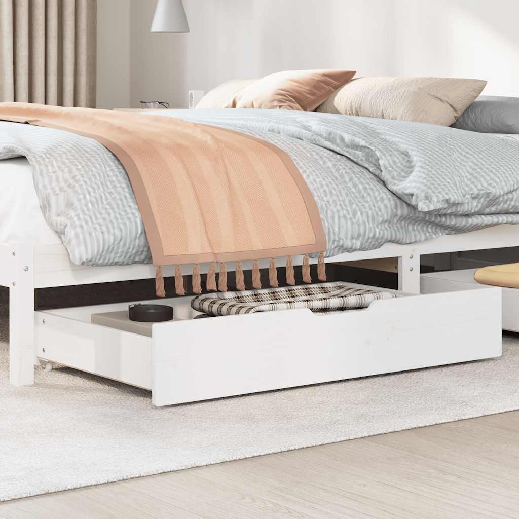 Vidaxx sengeskuffer 2 stk 95x55x17 cm massivt fyrretræ