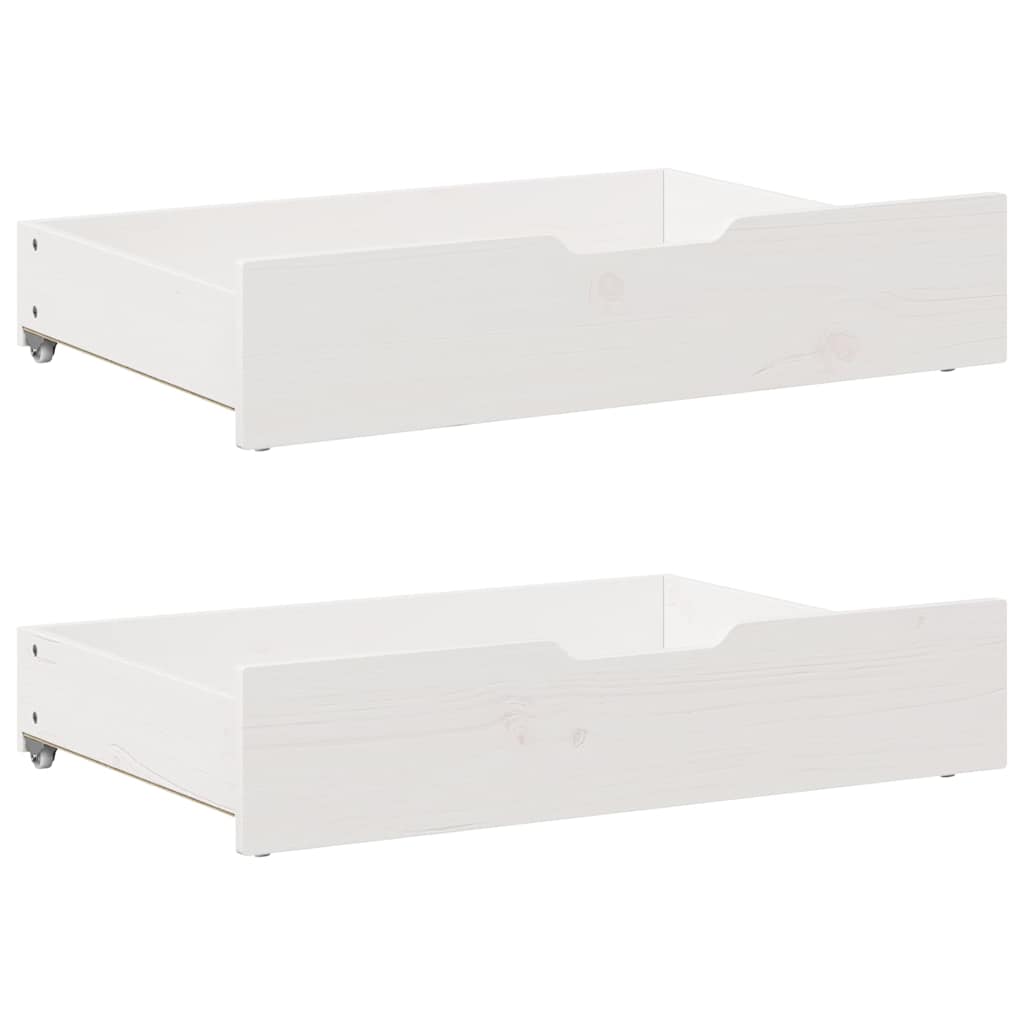 Vidaxx sengeskuffer 2 stk 85x55x17 cm massiv fyrretræ hvid