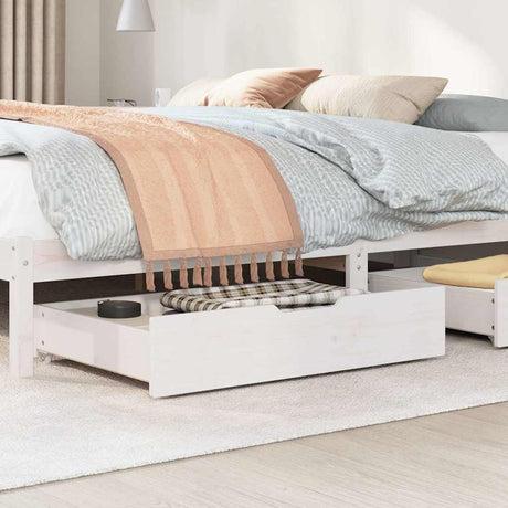 Vidaxx sengeskuffer 2 stk 85x55x17 cm massiv fyrretræ hvid