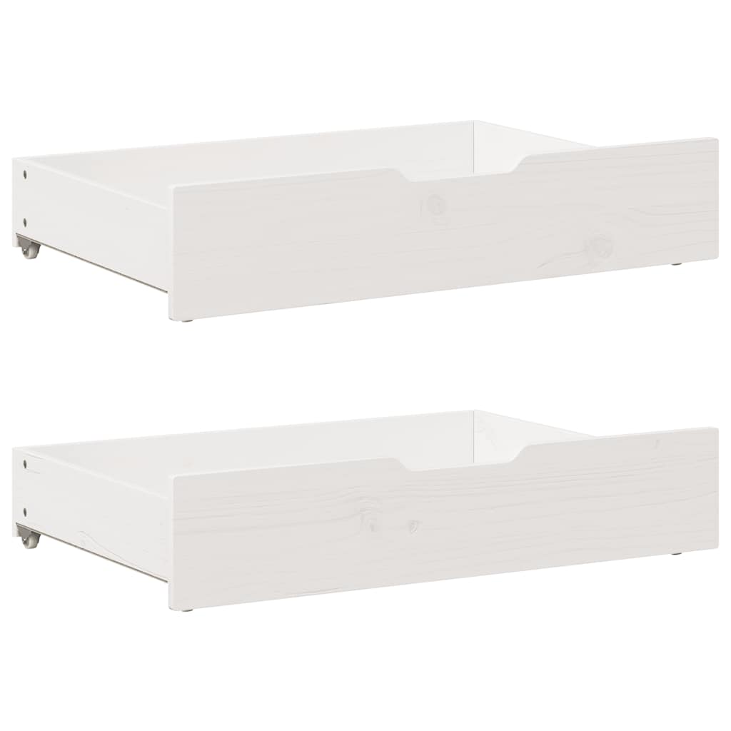 Vidaxx sengeskuffer 2 stk 80x55x17 cm massiv fyrretræ hvid