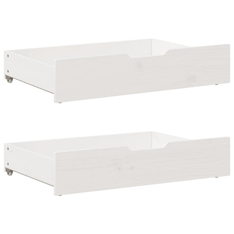 Vidaxx sengeskuffer 2 stk 80x55x17 cm massiv fyrretræ hvid