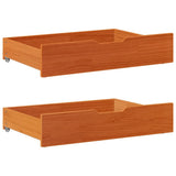 VidaXL sengeskuffer 2 stk 80x55x17 massiv fyrretræ vask brun