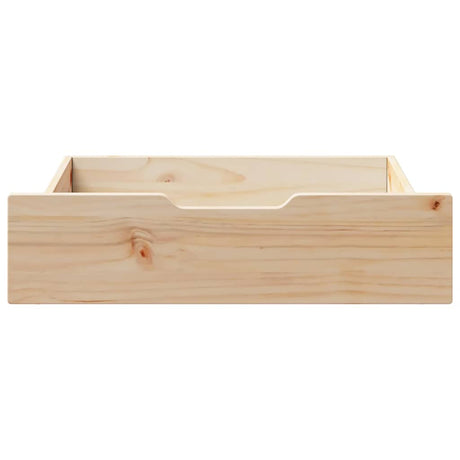 Vidaxx sengeskuffer 2 stk med hjul 75x55x17 cm massiv fyrretræ