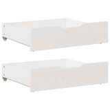 Vidaxx sengeskuffer 2 stk 75x55x17 cm massiv fyrretræ hvid