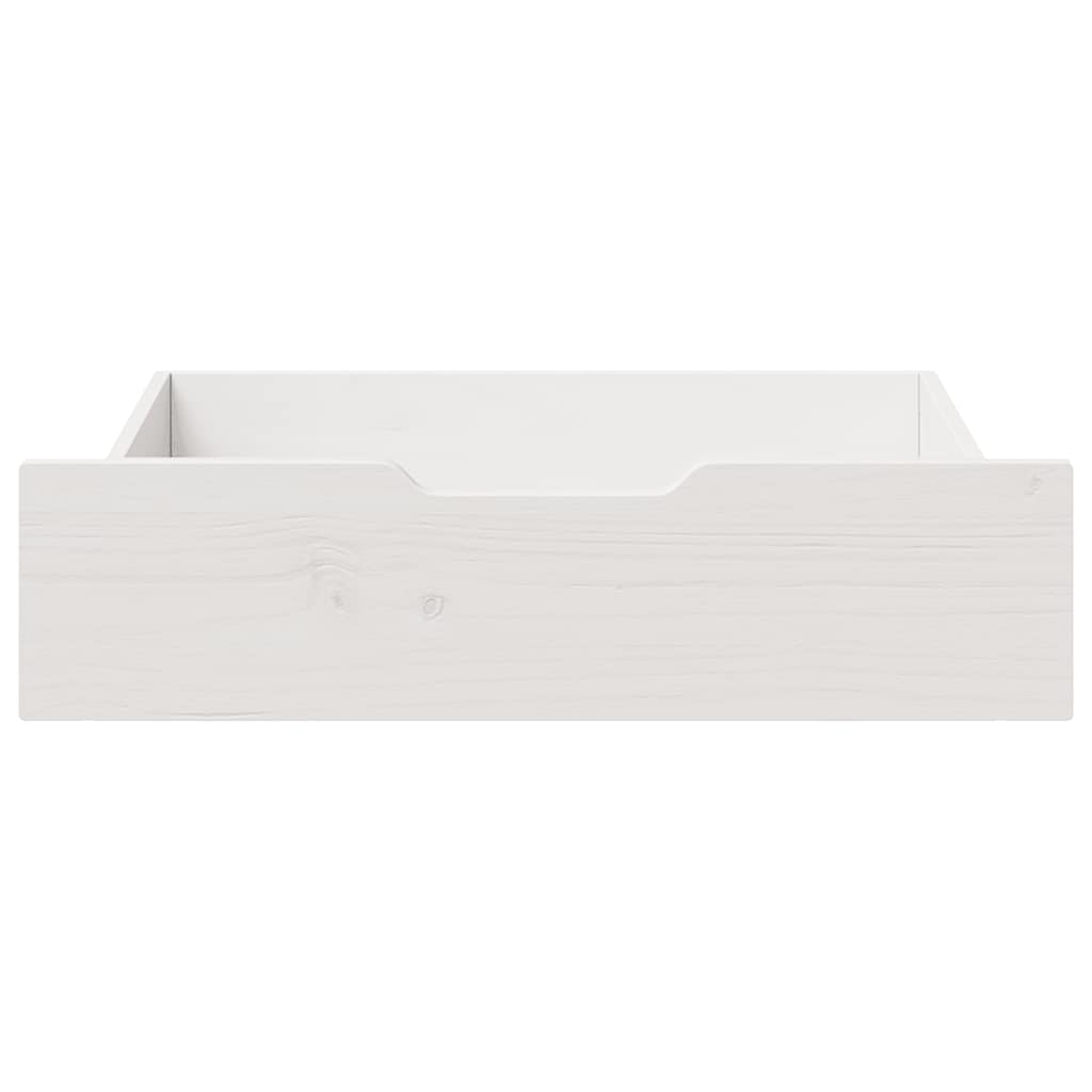 Vidaxx sengeskuffer 2 stk 75x55x17 cm massiv fyrretræ hvid