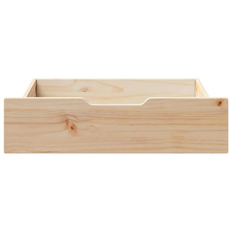 Vidaxx sengeskuffer 2 stk med hjul 65x55x17 cm massiv fyrretræ