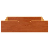 Vidaxxl sengeskuffer 2 stk 65x55x17 massiv fyrretræ vask brun